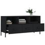 Voir la diapositive 4 : VIDAXL Meuble TV noir 102x36x50 cm bois d'ingenierie