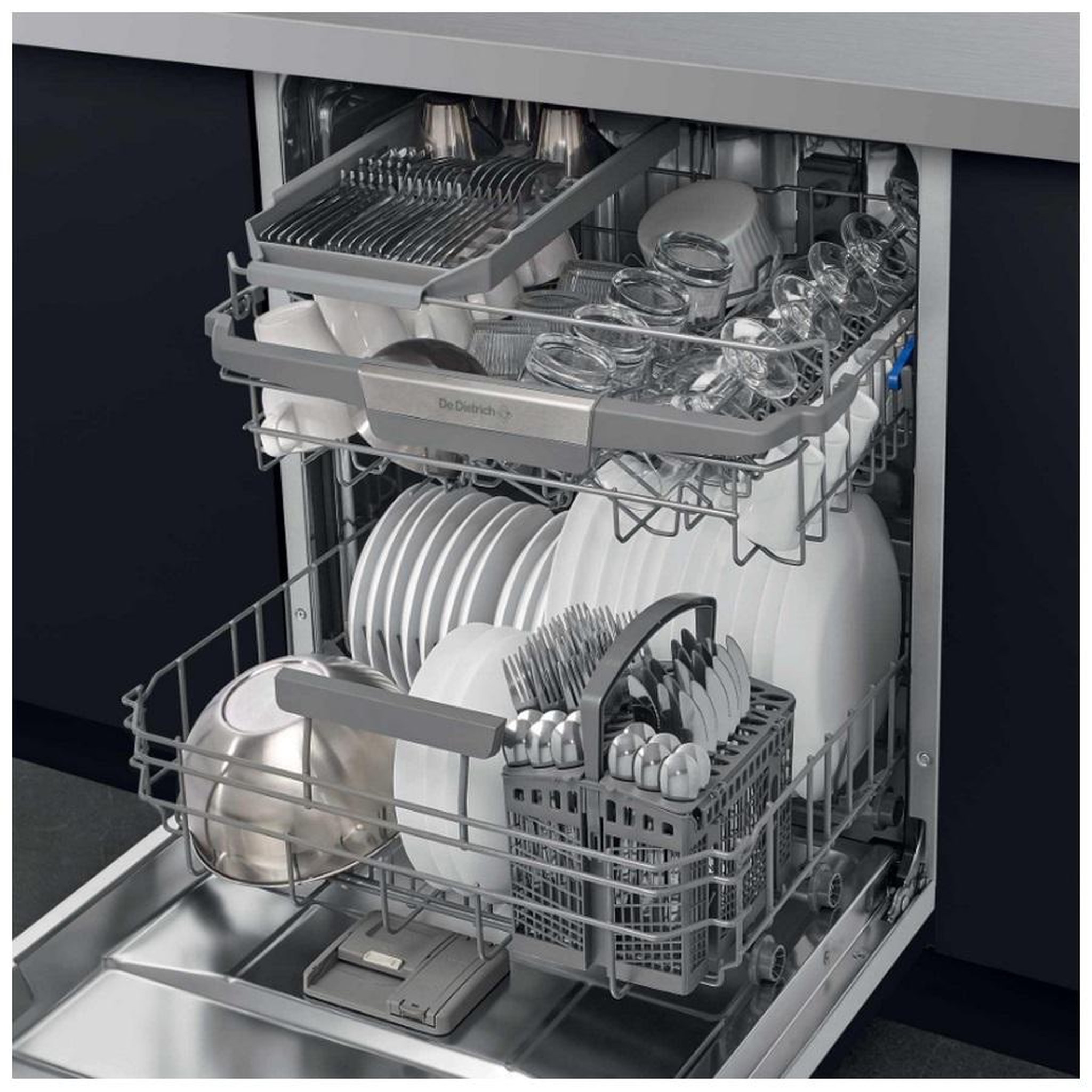 Voir la diapositive 6 : De Dietrich Lave-vaisselle 60cm 14 couverts 42db tout intégrable - dcj422dqx