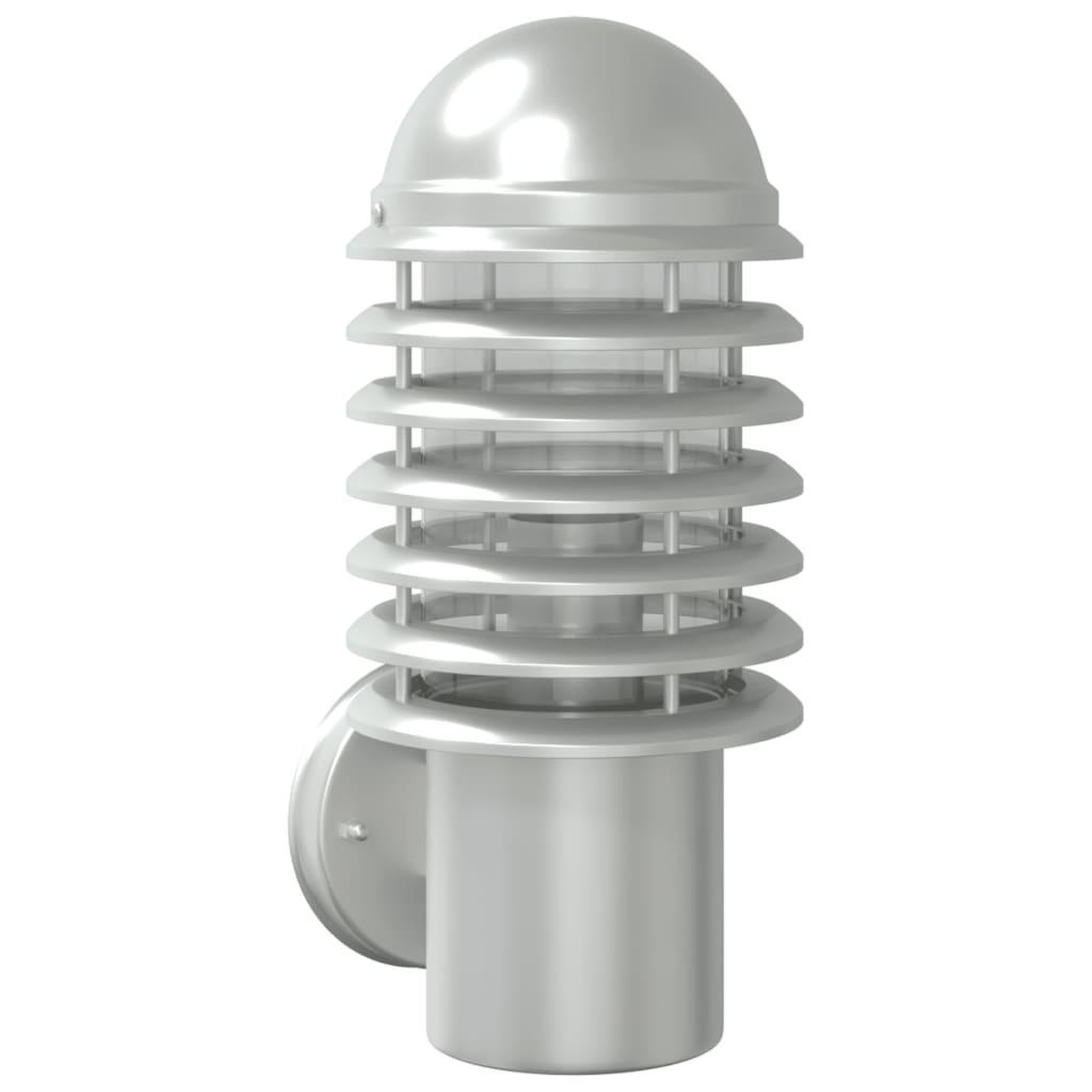 Voir la diapositive 2 : VIDAXL Applique murale d'exterieur argente acier inoxydable