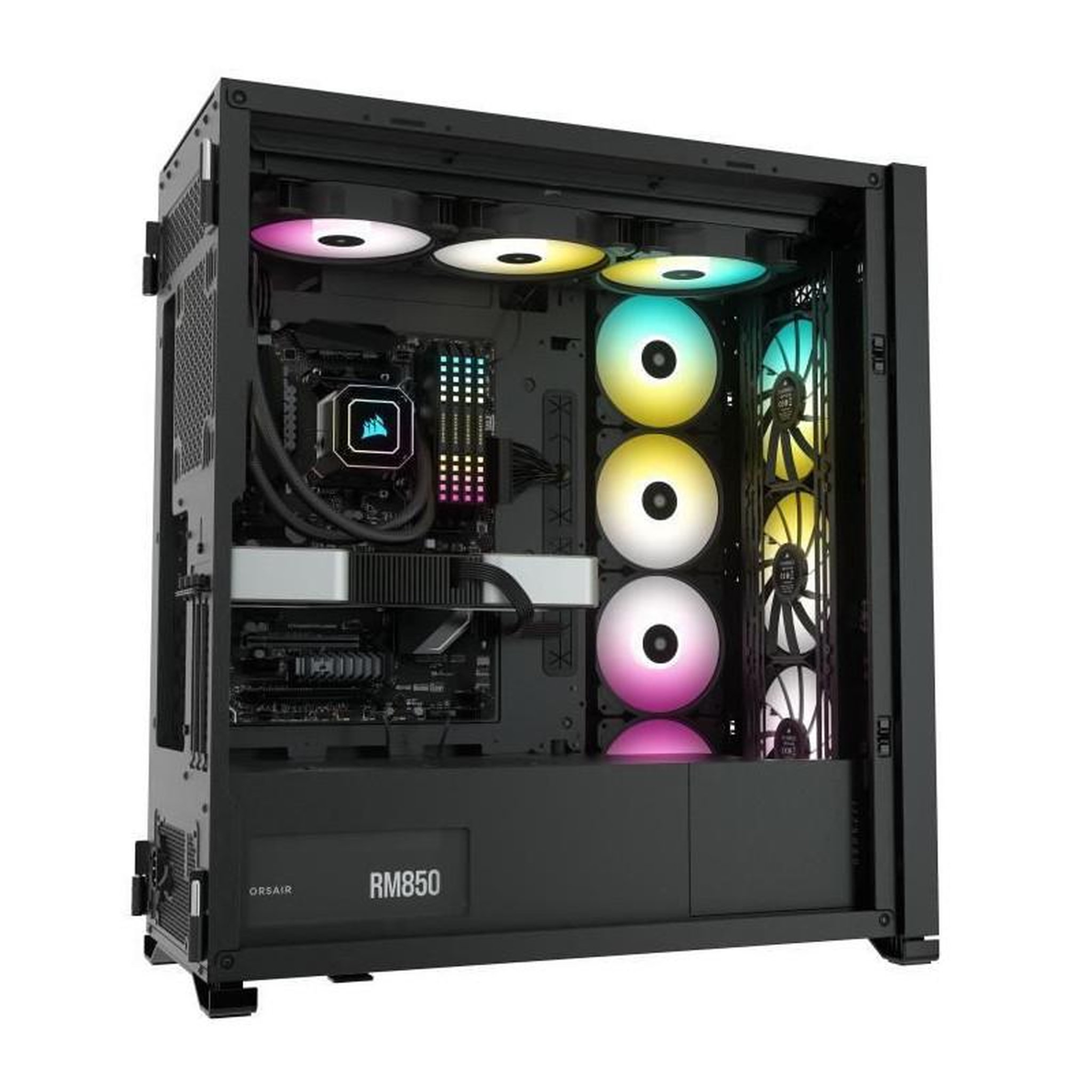 Voir la diapositive 4 : Corsair CORSAIR Boitier PC 7000D AIRFLOW Verre Trempe - Noir CC-9011218-WW