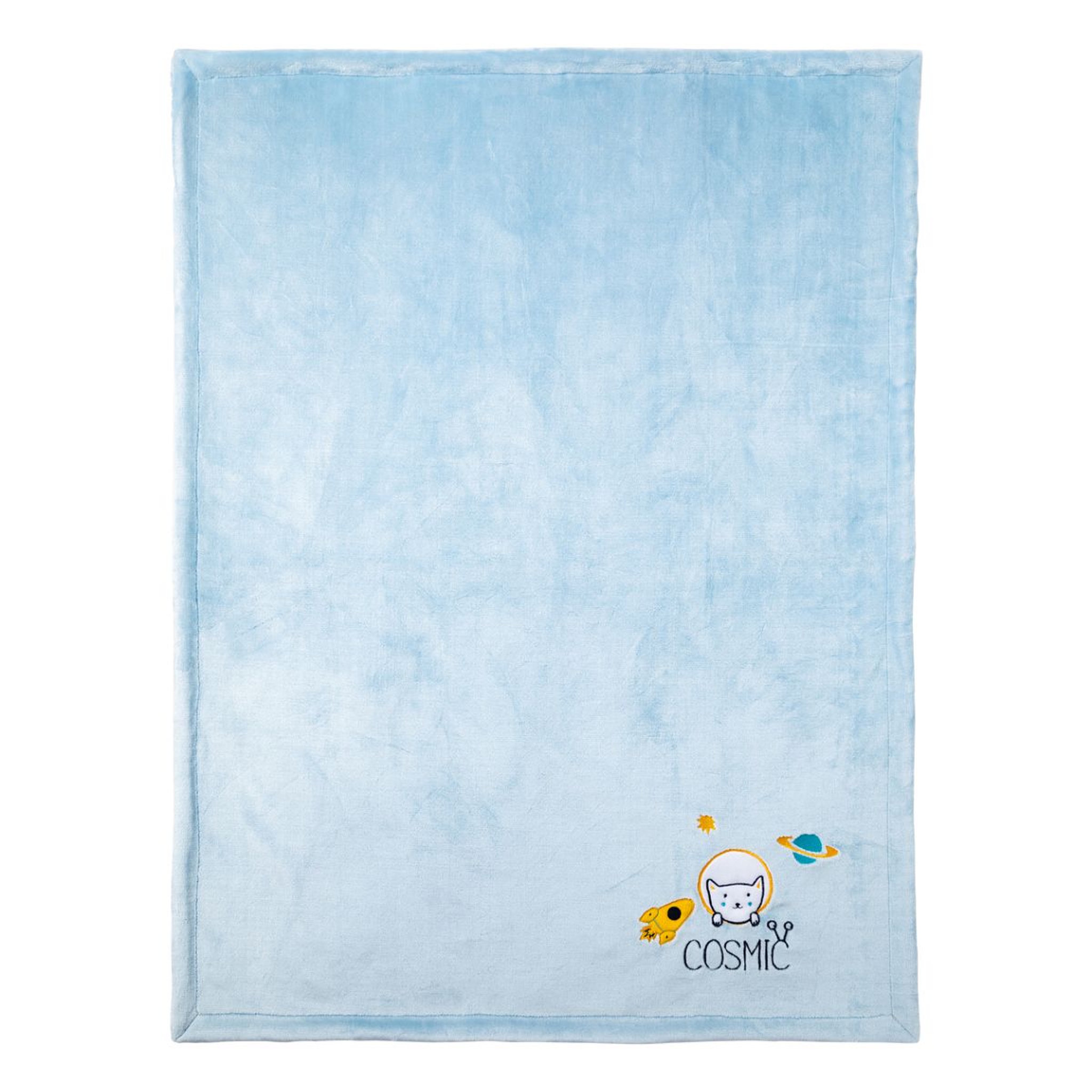 Voir la diapositive 1 : Babycalin Couverture 75x100cm bi-matiere Cosmic