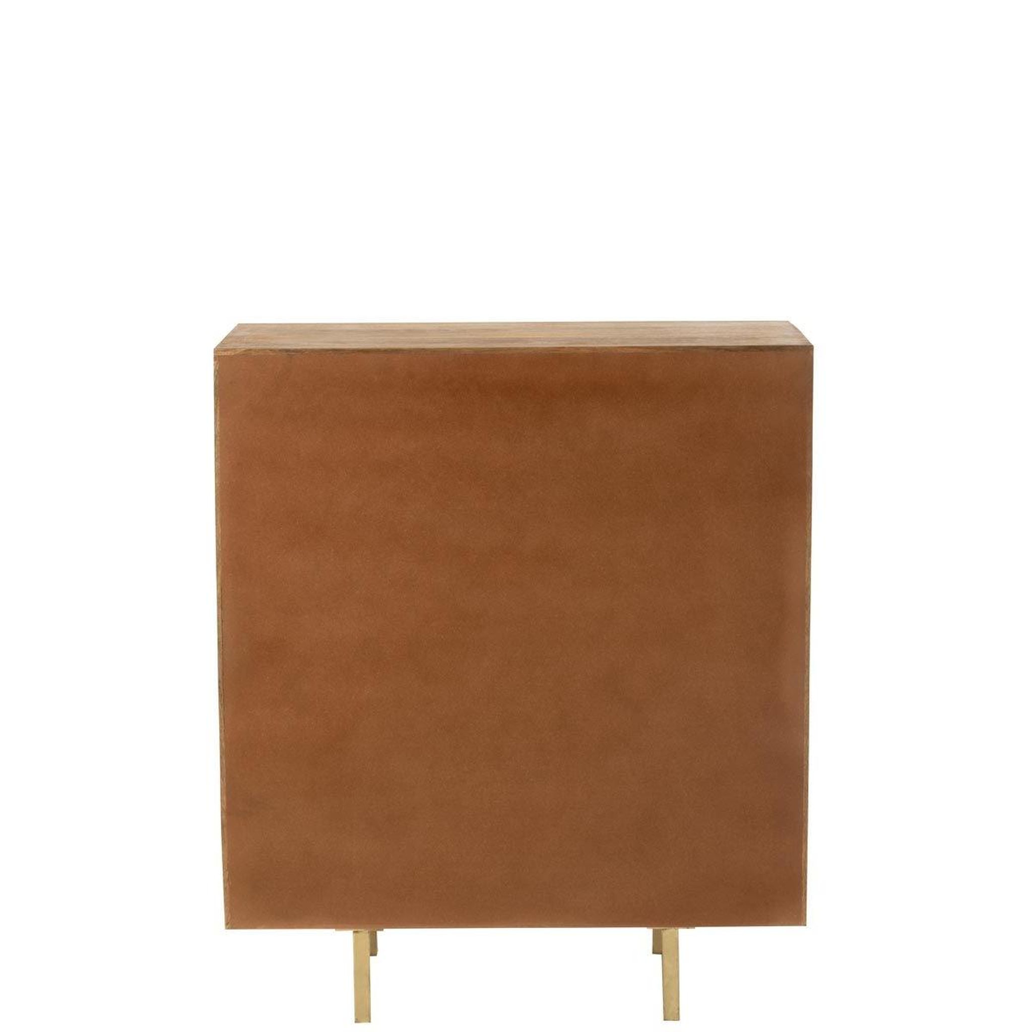 Voir la diapositive 3 : J-LINE Armoire 2 portes sur pied  nino  104cm naturel