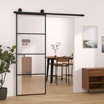 VIDAXL Porte coulissante avec kit de quincaillerie 76x205 cm Verre ESG