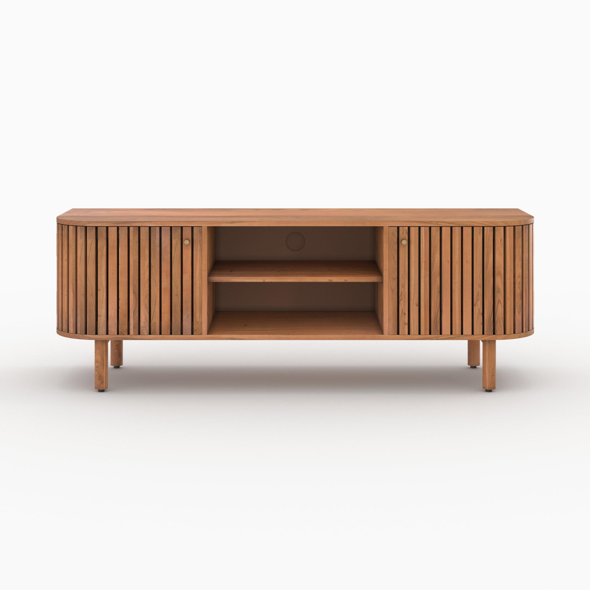 MAISON PAVANE Meuble tv en bois d'acacia 145 cm-paola