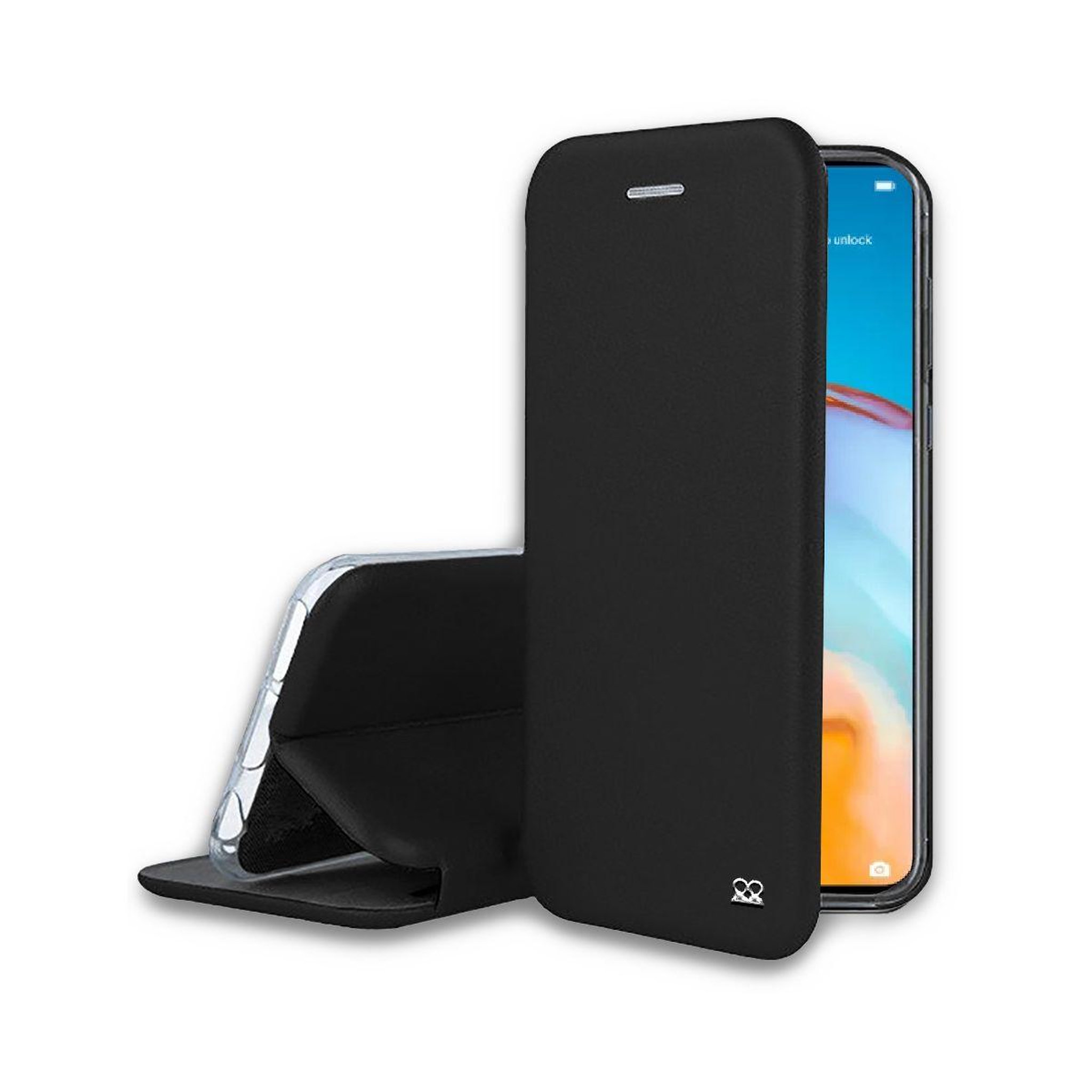 IBROZ Etui huawei p40 lite cuir noir