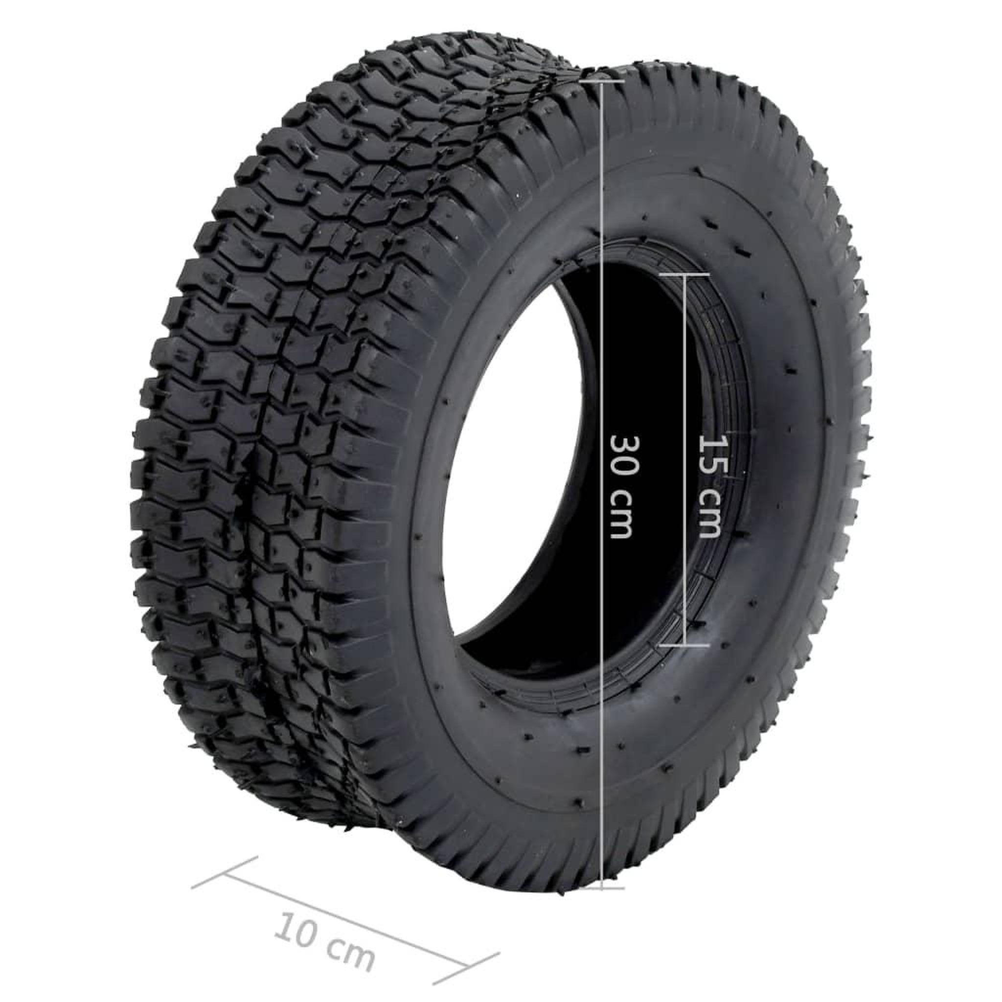 Voir la diapositive 6 : VIDAXL Pneu de brouette 13x5.00-6 4PR Caoutchouc