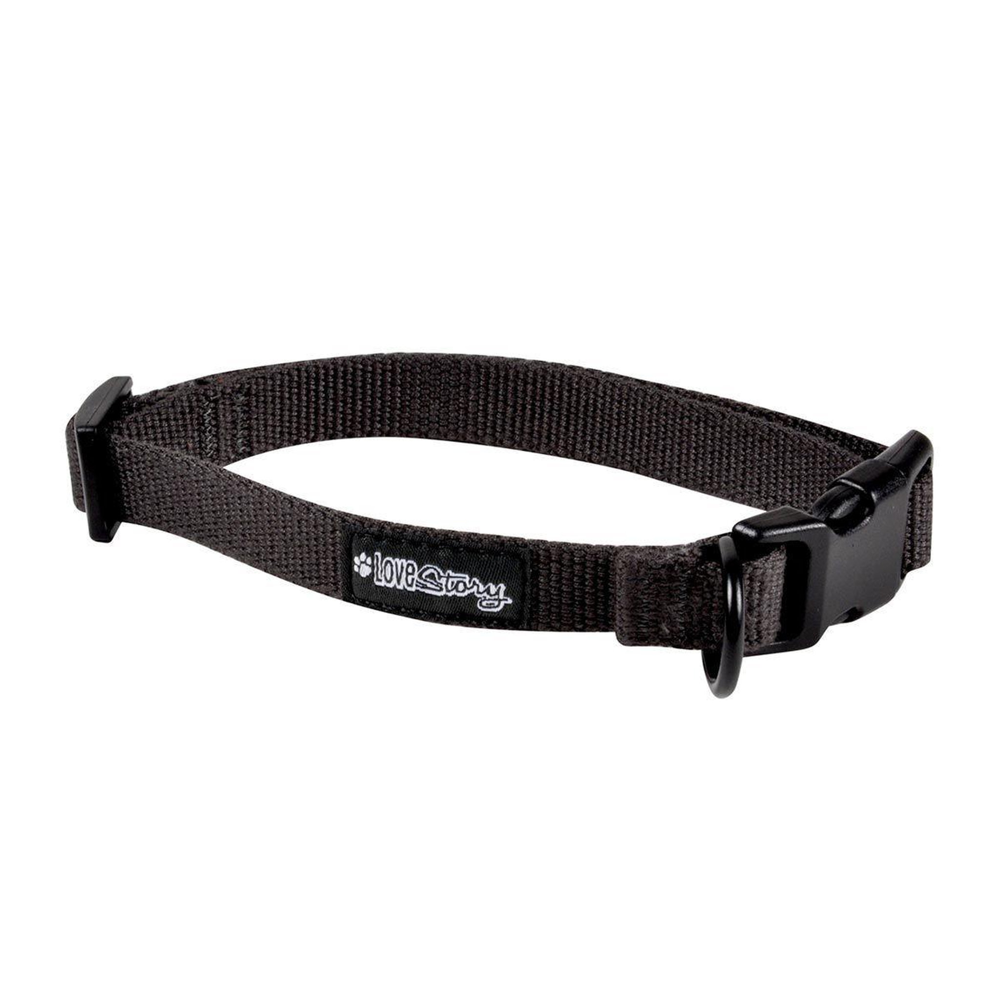 HOMEA Collier pour animaux  réglable  35cm anthracite