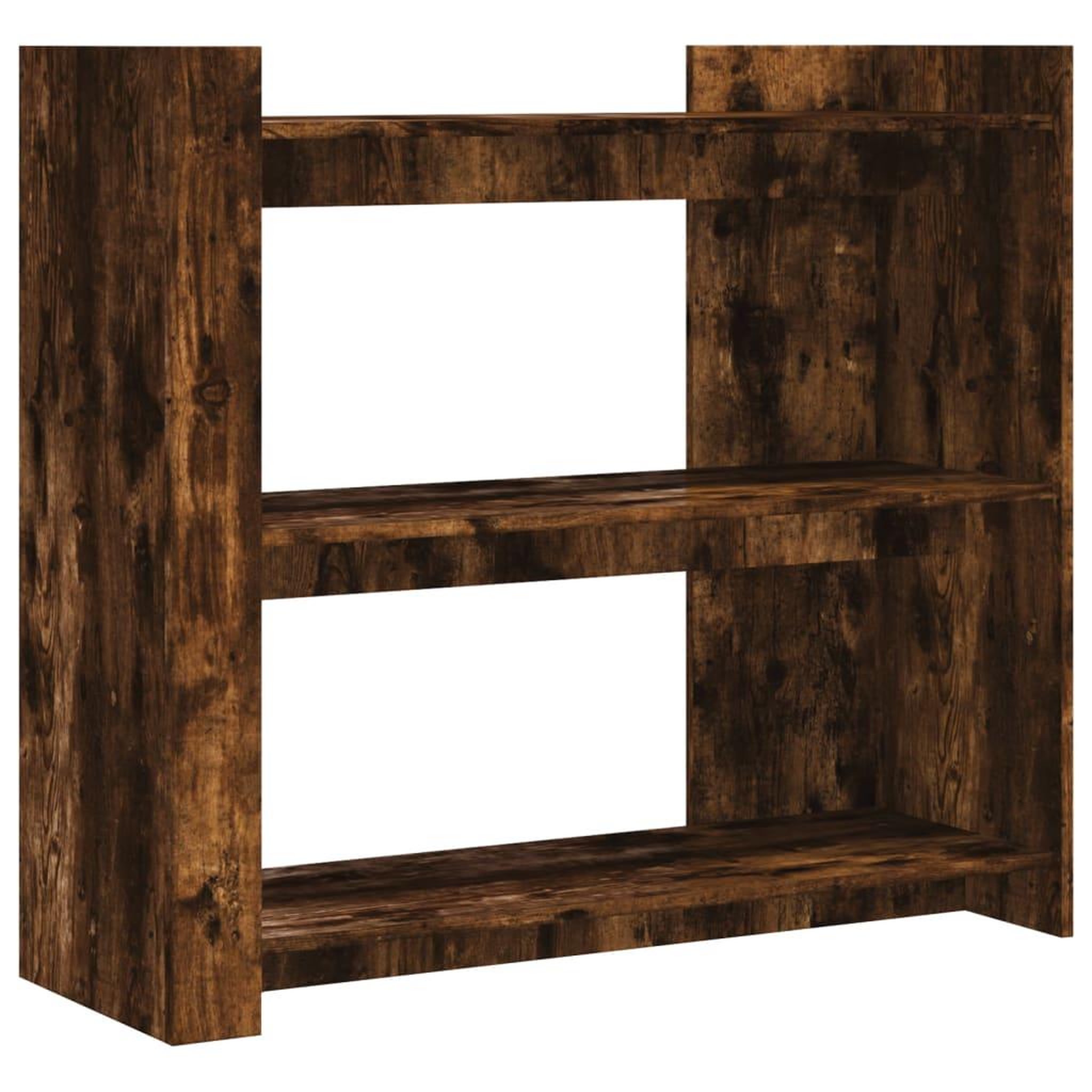 Voir la diapositive 2 : VIDAXL Table console chene fume 100x35x90 cm bois d'ingenierie