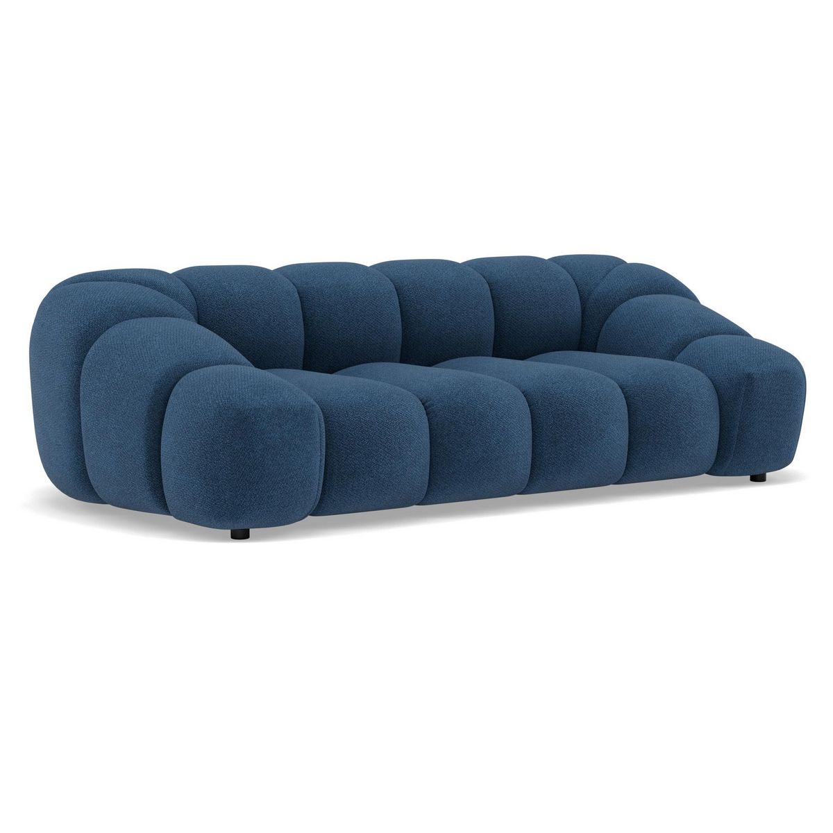 LISA DESIGN Ava - canapé 3 places en velours texturé