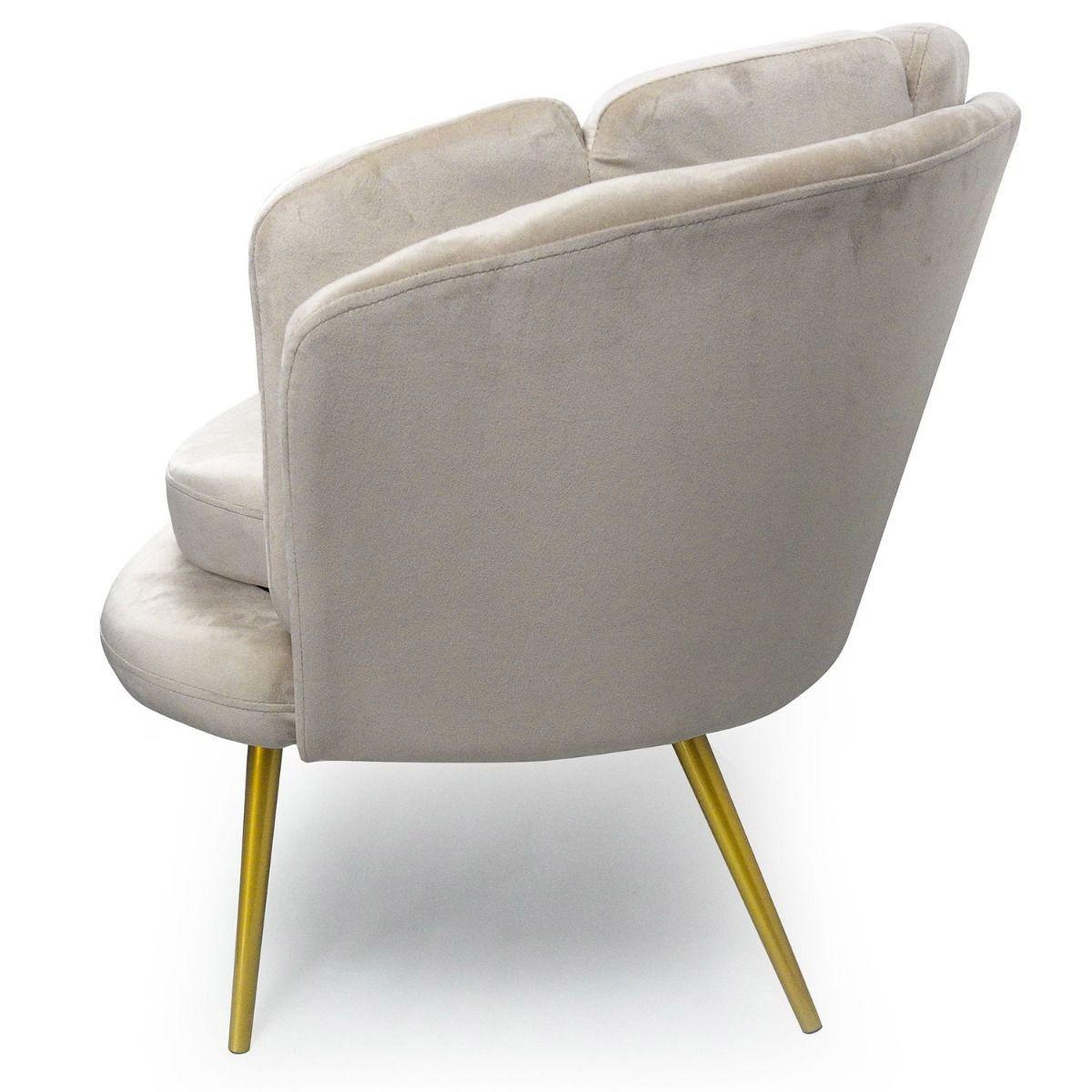 Voir la diapositive 3 : Paris Prix Canapé 2 places en velours  dabren  138cm taupe