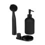Voir la diapositive 2 : Wenko Set d'accessoires vaisselle 3 pièces - Noir