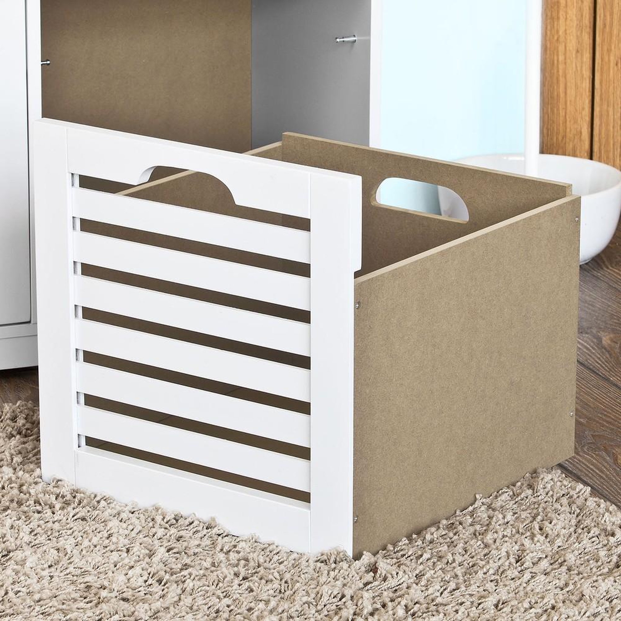 Voir la diapositive 6 : SOBUY SoBuy - Banc de rangement à trois tiroirs pour chaussures - Moderne - FSR23