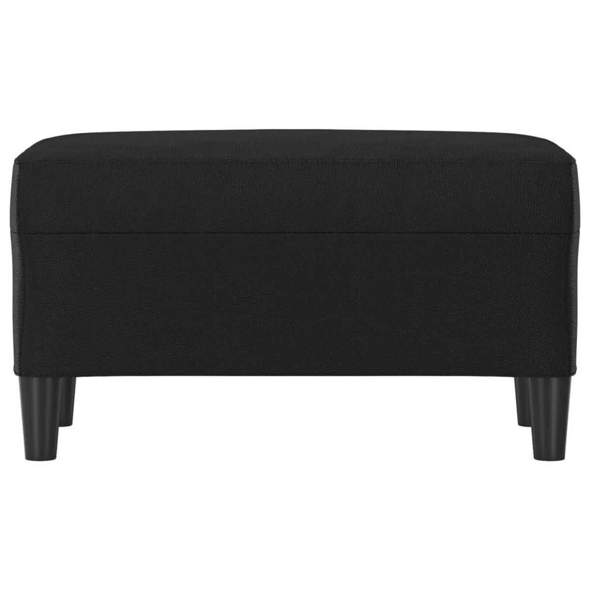 VIDAXL Banc Noir 70x35x41 cm Similicuir