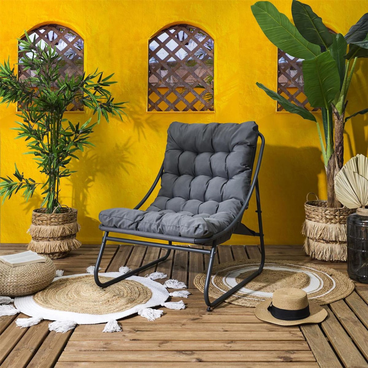 Paris Prix Fauteuil d'Extérieur  Dolce Vita  88cm Anthracite