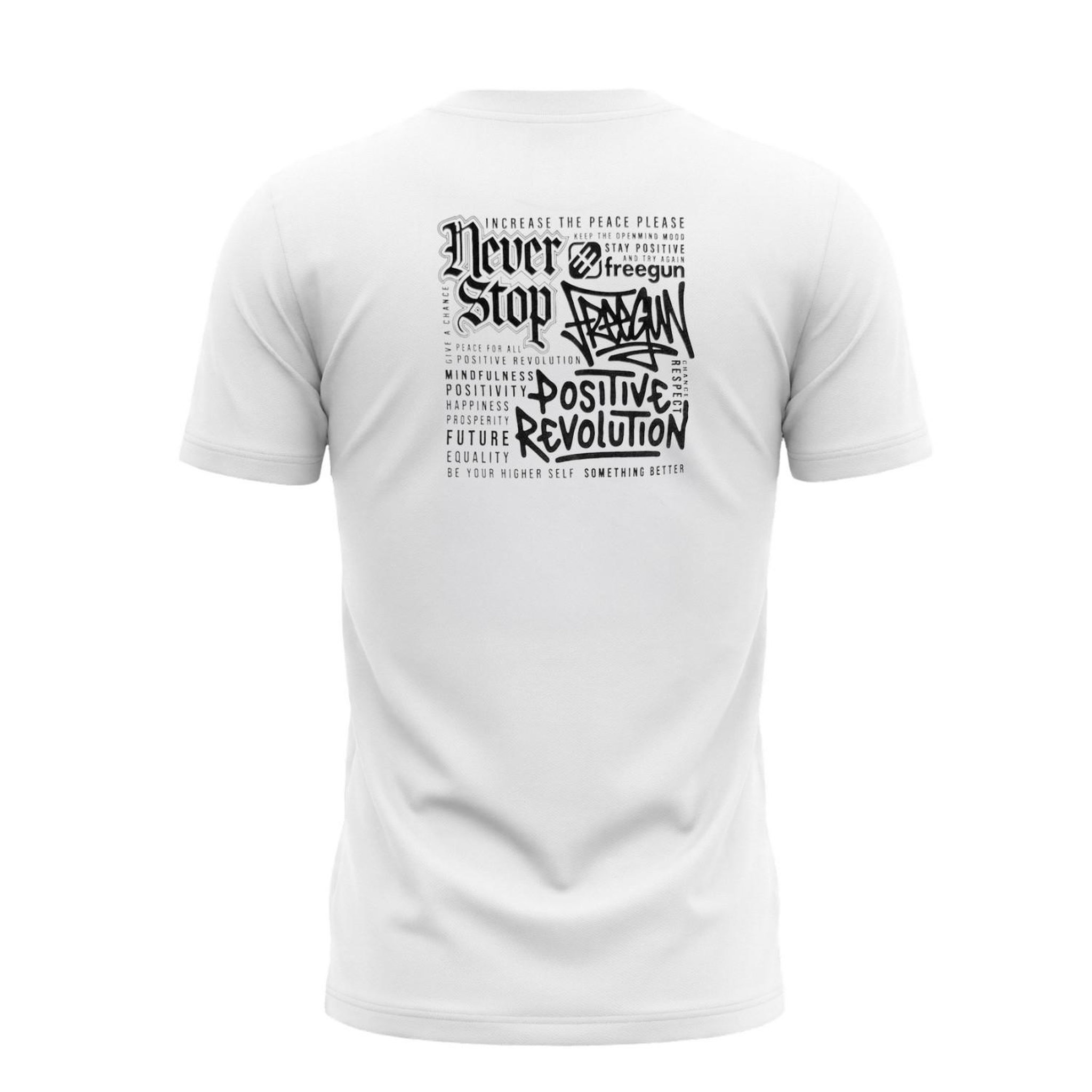 Voir la diapositive 3 : FREEGUN T-shirt junior en coton 140GSM imprimé devant et dos Bony