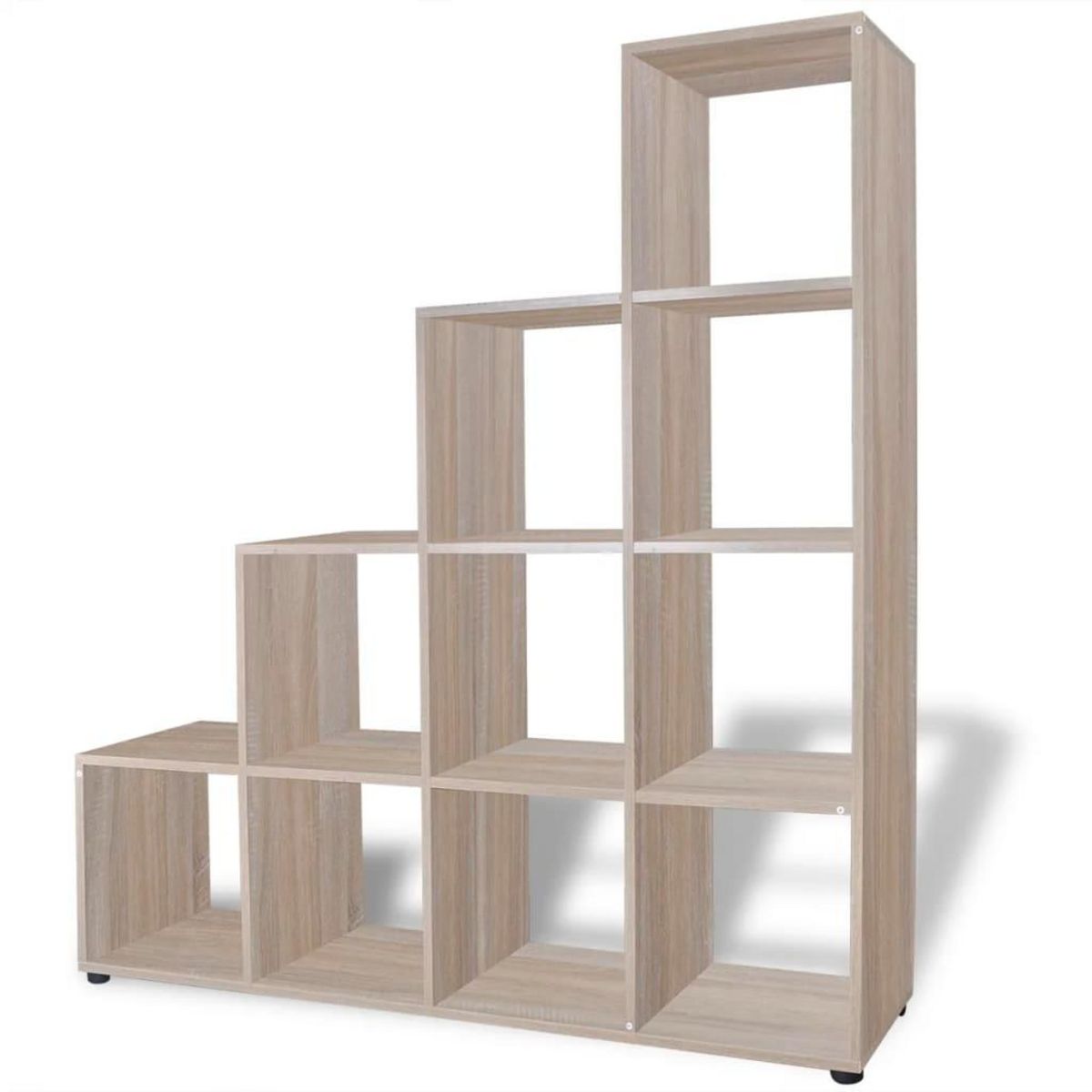 VIDAXL Bibliotheque/etagere 142 cm Couleur de chene