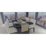 SOLEIL D'OCRE Chemin de table 40x180 cm GALAXY. Coloris disponibles : Noir