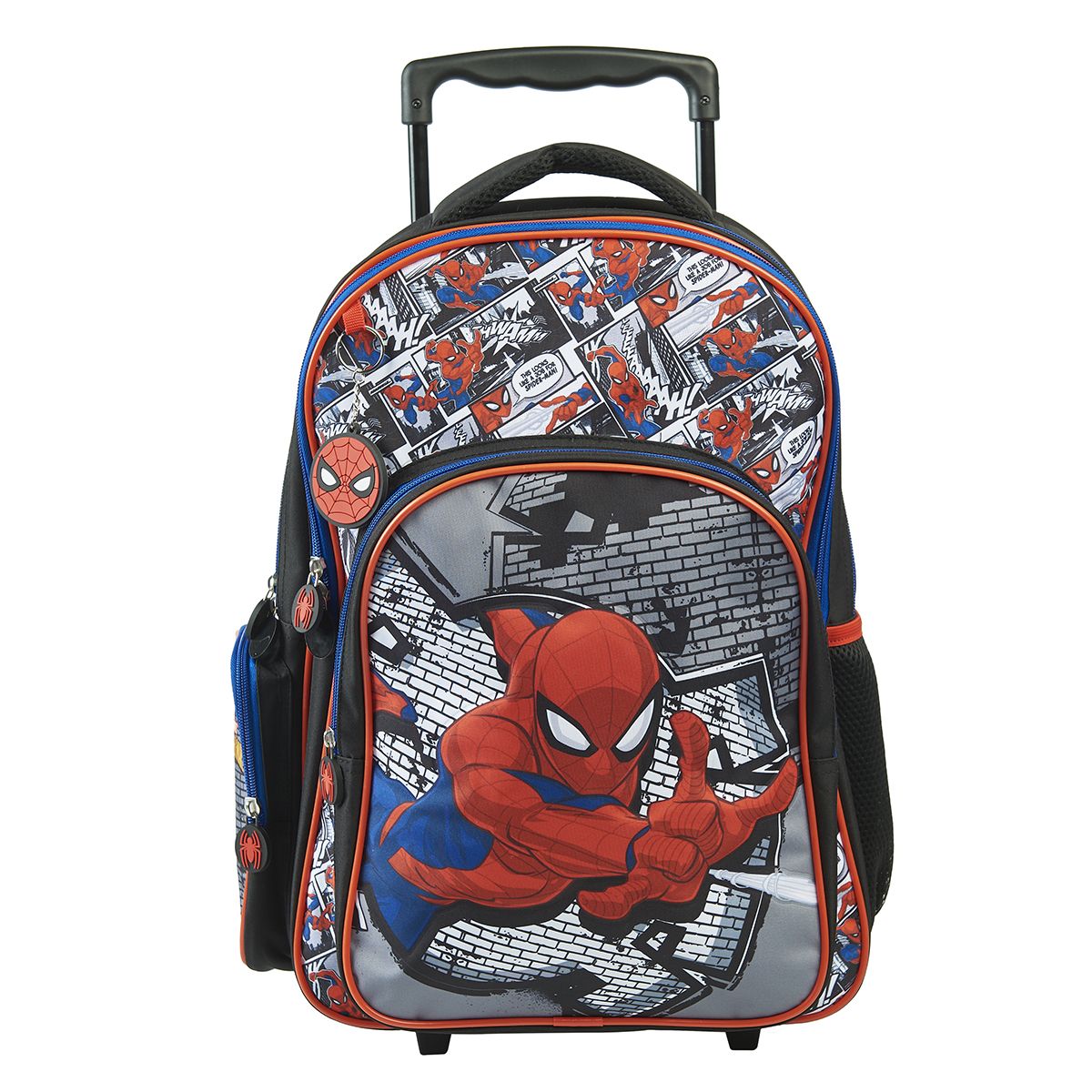 MARVEL Sac à dos à roulettes rouge et bleu SPIDERMAN pas cher - Main Image