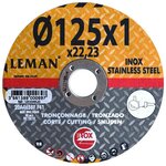 Leman Lot de 5 disques 125 mm spécial inox