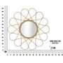 Voir la diapositive 6 : Paris Prix Miroir Mural Déco  Almeria  65cm Naturel
