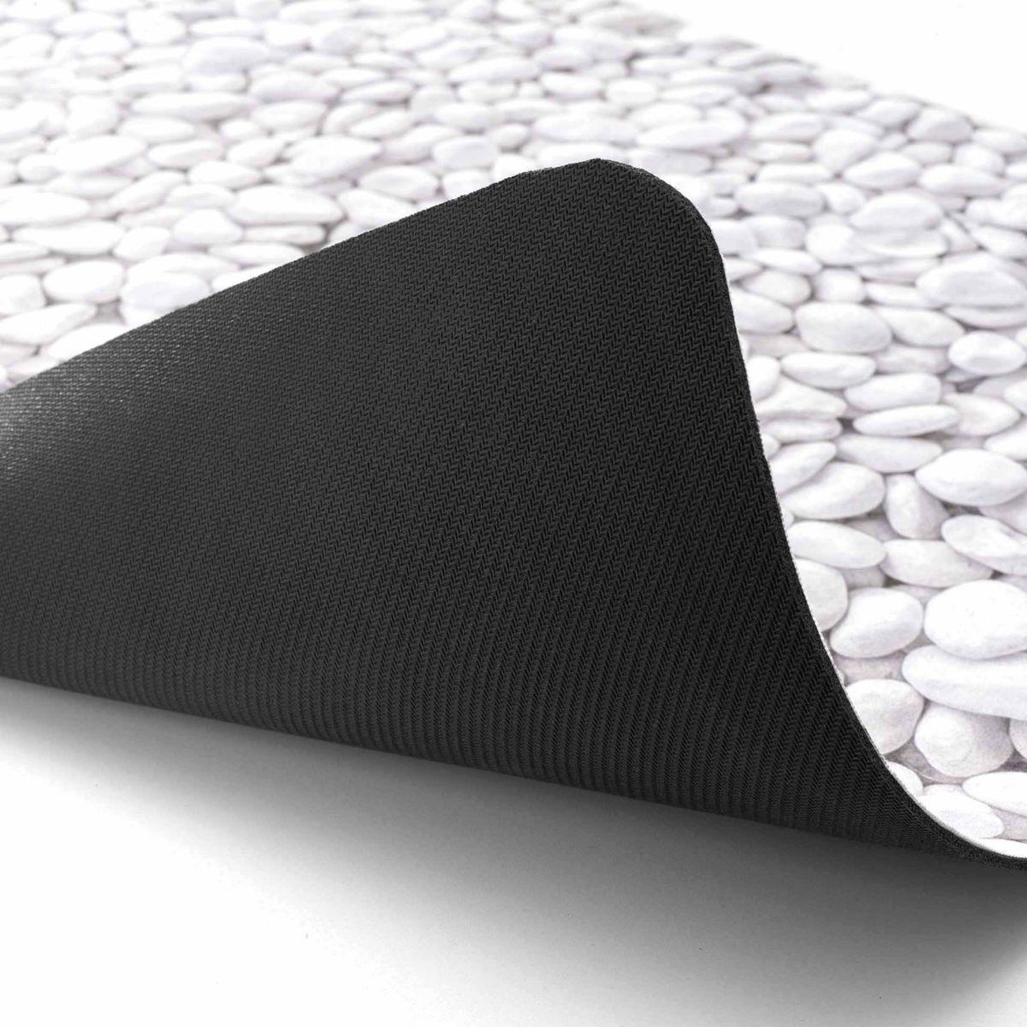 Voir la diapositive 3 : Douceur d'Intérieur Tapis de bain imprimé  leandra  50x120cm gris