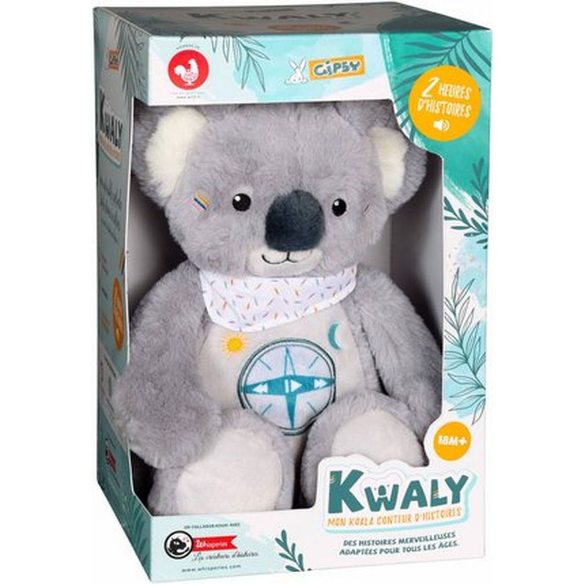 GIPSY Peluche Kwaly mon Koala conteur d'histoires 32 cm