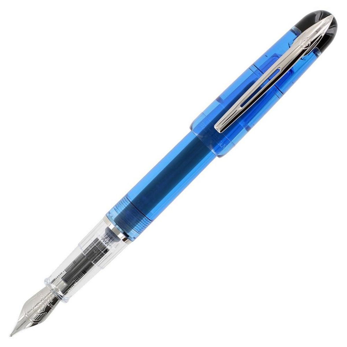 WATERMAN  Stylo plume Translucent bleu + 1 cartouche longue