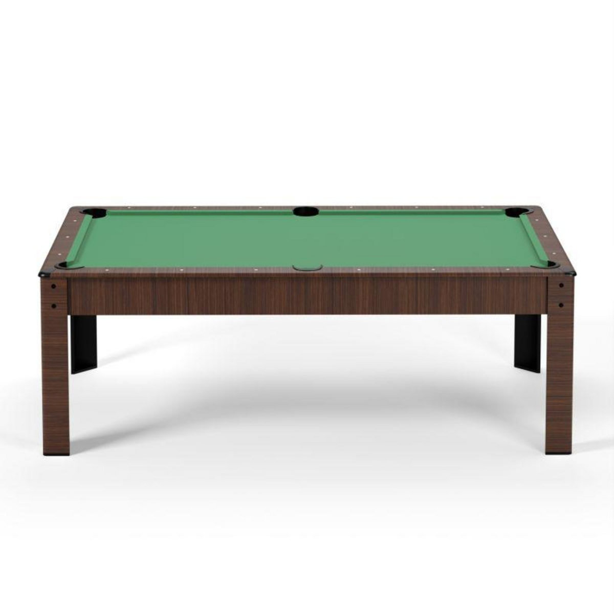 SOKKER Billard Américain convertible table 4 places KITBILL 5FT - 183 x 102 x 78cm Plateau dînatoire et accessoires inclus - Marron