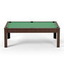 Voir la diapositive 4 : SOKKER Billard Américain convertible table 4 places KITBILL 5FT - 183 x 102 x 78cm Plateau dînatoire et accessoires inclus - Marron
