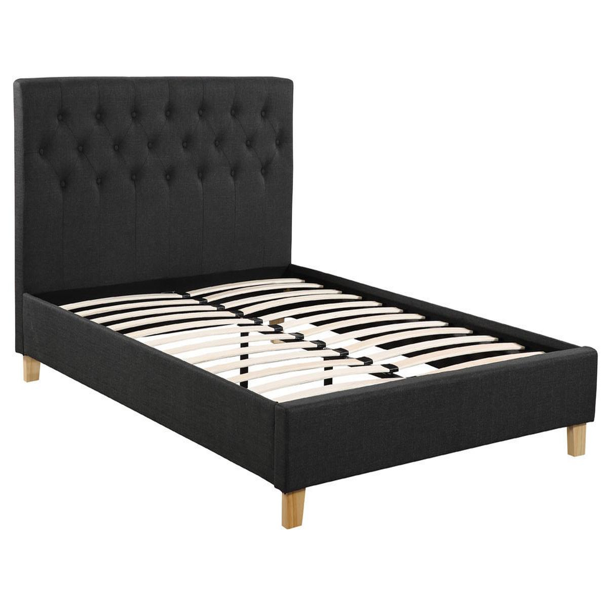 Voir la diapositive 1 : Habitat et Jardin Lit  emmy  - 160 x 200 cm - gris foncé