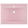 Voir la diapositive 3 : VIDAXL Lavabo avec trou de robinet Rose mat 60x46 cm Ceramique