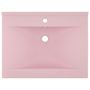 Voir la diapositive 3 : VIDAXL Lavabo avec trou de robinet Rose mat 60x46 cm Ceramique