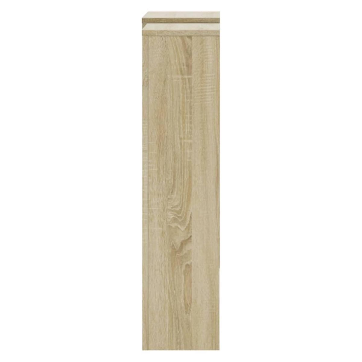 VIDAXL Cache-radiateur chene sonoma 205x21,5x83,5 cm bois d'ingenierie
