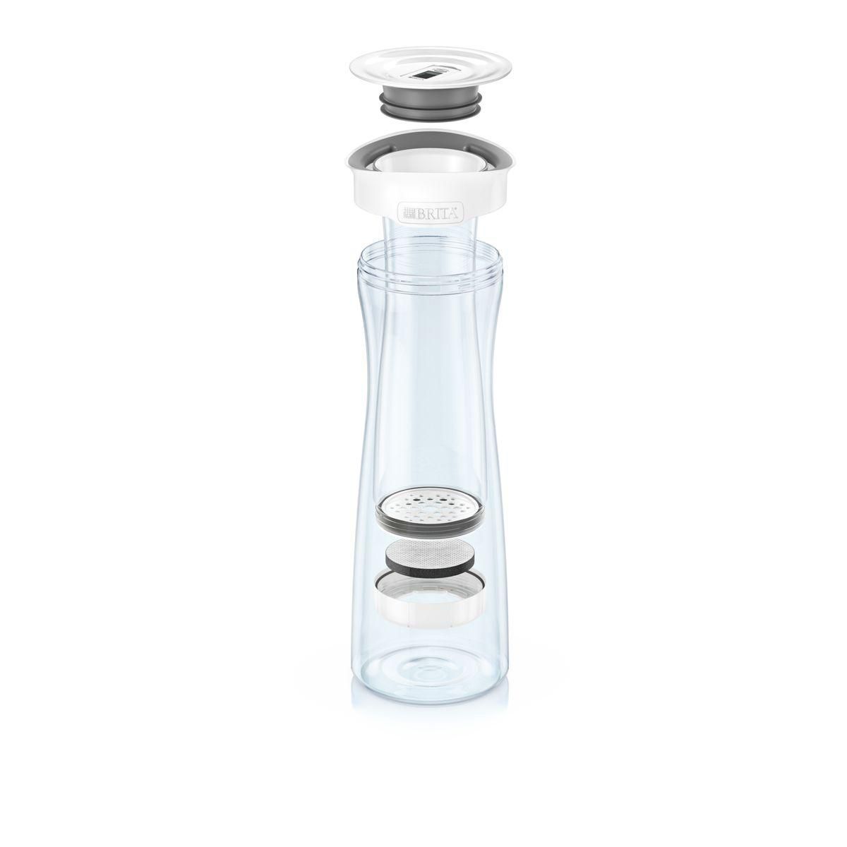 BRITA BRITA Bouteille filtrante blanche inclus 1 filtre MicroDisc