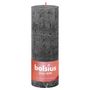 Voir la diapositive 2 : BOLSIUS Bolsius Bougies pilier rustiques Shine 4 pcs 190x68 mm Gris orageux