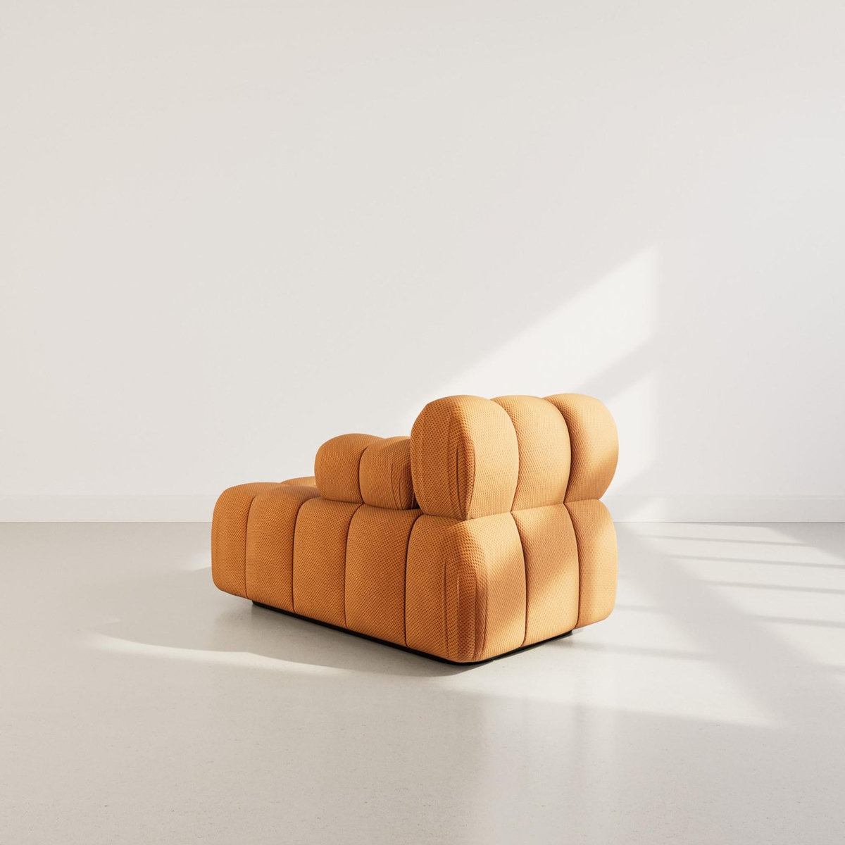 LISA DESIGN Ruby - module d'assise méridienne droite en velours texturé