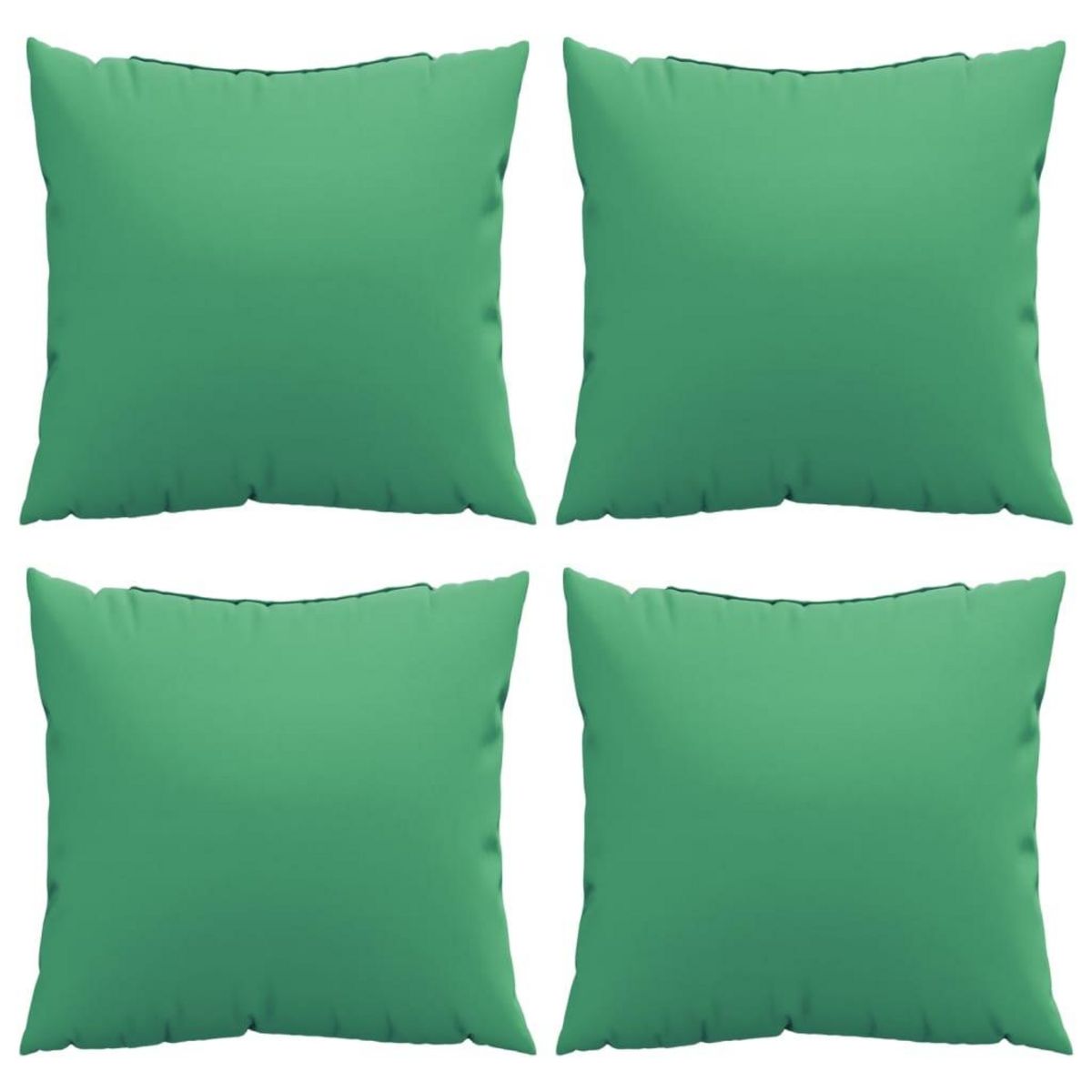 VIDAXL Coussins de canape lot de 4 vert 60x60 cm tissu