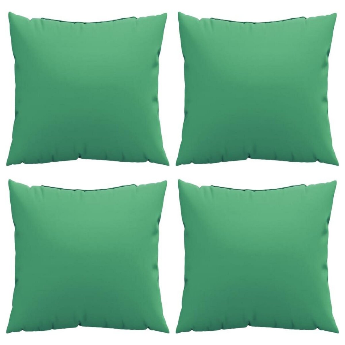 VIDAXL Coussins de canape lot de 4 vert 60x60 cm tissu