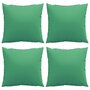 Voir la diapositive 4 : VIDAXL Coussins de canape lot de 4 vert 60x60 cm tissu