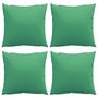 Voir la diapositive 4 : VIDAXL Coussins de canape lot de 4 vert 60x60 cm tissu