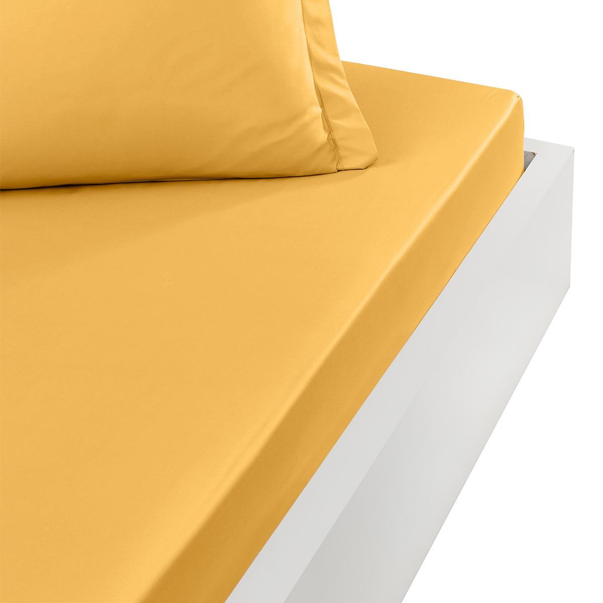 Voir la diapositive 1 : Sensei Maison Drap housse en percale lavée bonnet 30 cm HOME WASHED