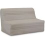 Voir la diapositive 1 : MARKET24 Banquette BZ Joe - Tissu beige - 3 places - L 143 x P 97 cm - Couchage 140 x 190 cm