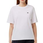 Lacoste T shirt  Femme Lacoste Relaxed Fit. Coloris disponibles : Blanc