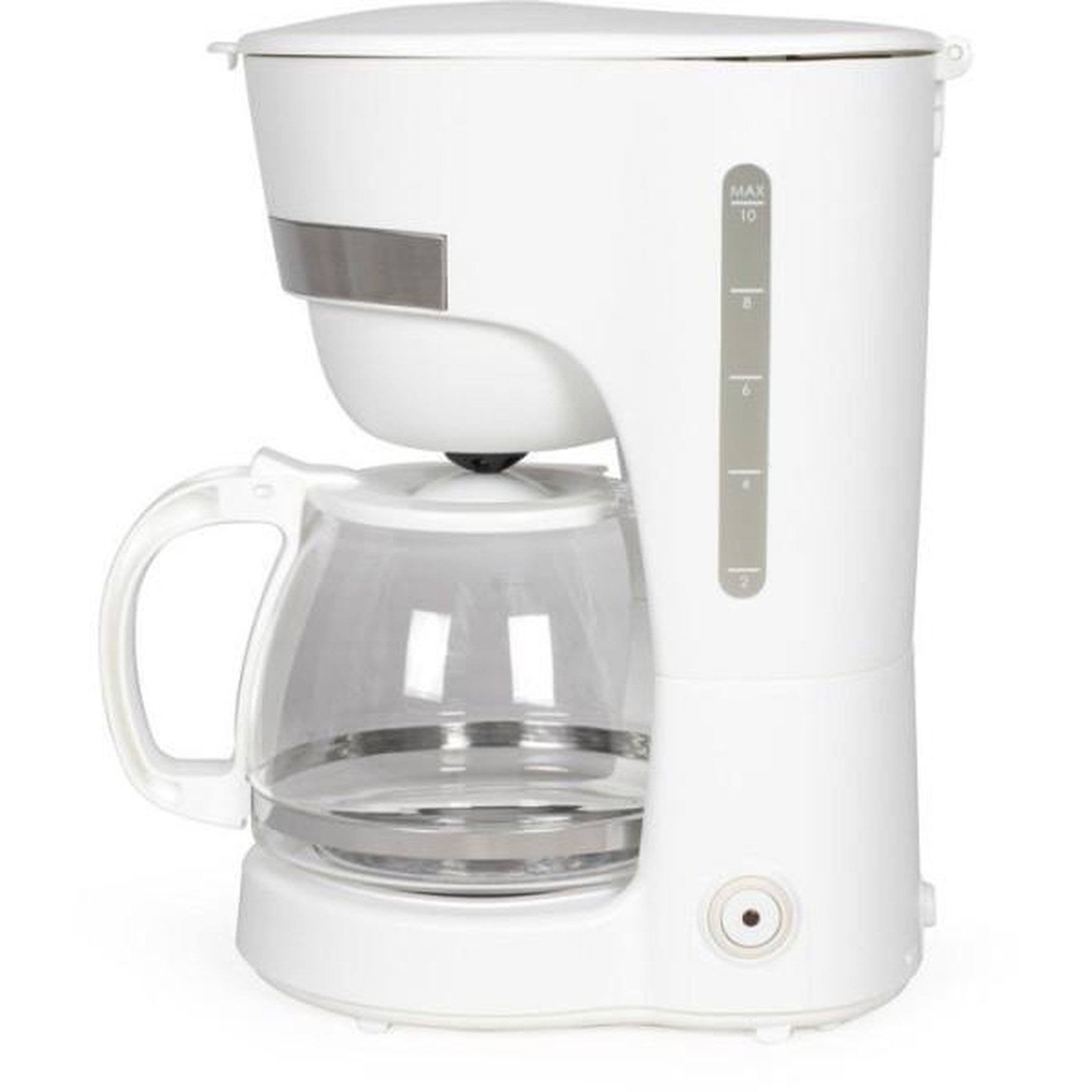 LIVOO Machine a Cafe - Cafetiere Electrique  électrique - LIVOO - DOD200W - 750 W - 1,25 L - 10 a 12 tasses - Blanc