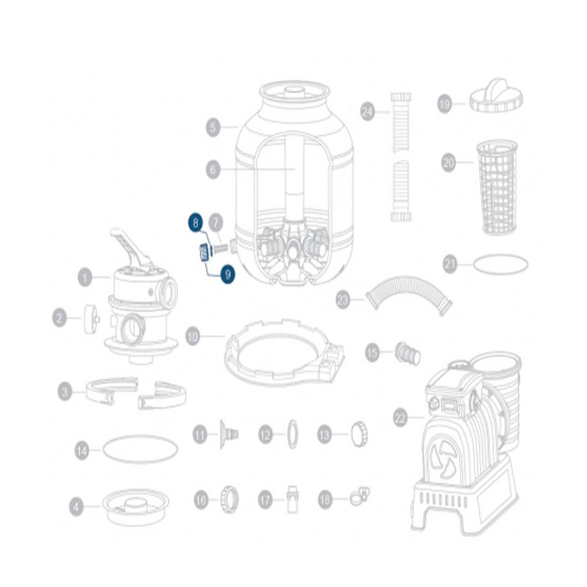 Voir la diapositive 2 : BESTWAY Joints toriques de valve de vidange pour filtres à sable - Bestway