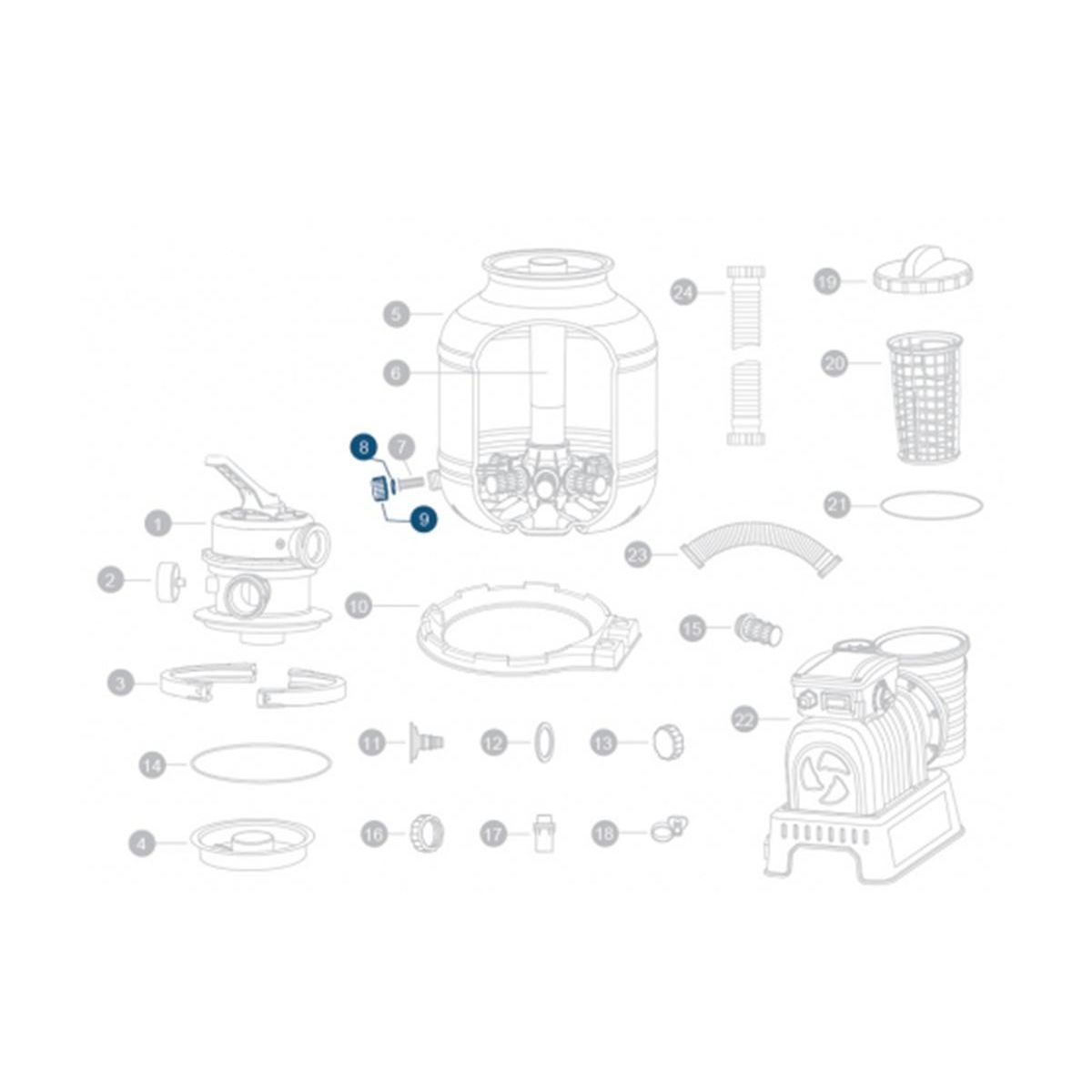 BESTWAY Joints toriques de valve de vidange pour filtres à sable - Bestway