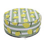 Voir la diapositive 1 : Paris Prix Pouf Gonflable Imprimé  Citron  56cm Jaune & Vert