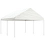 Voir la diapositive 1 : VIDAXL Belvedere avec toit blanc 4,46x4,08x3,22 m polyethylene
