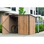 Voir la diapositive 1 : DURAMAX Abri à vélos - Métal - Imitation bois - 2,05m²