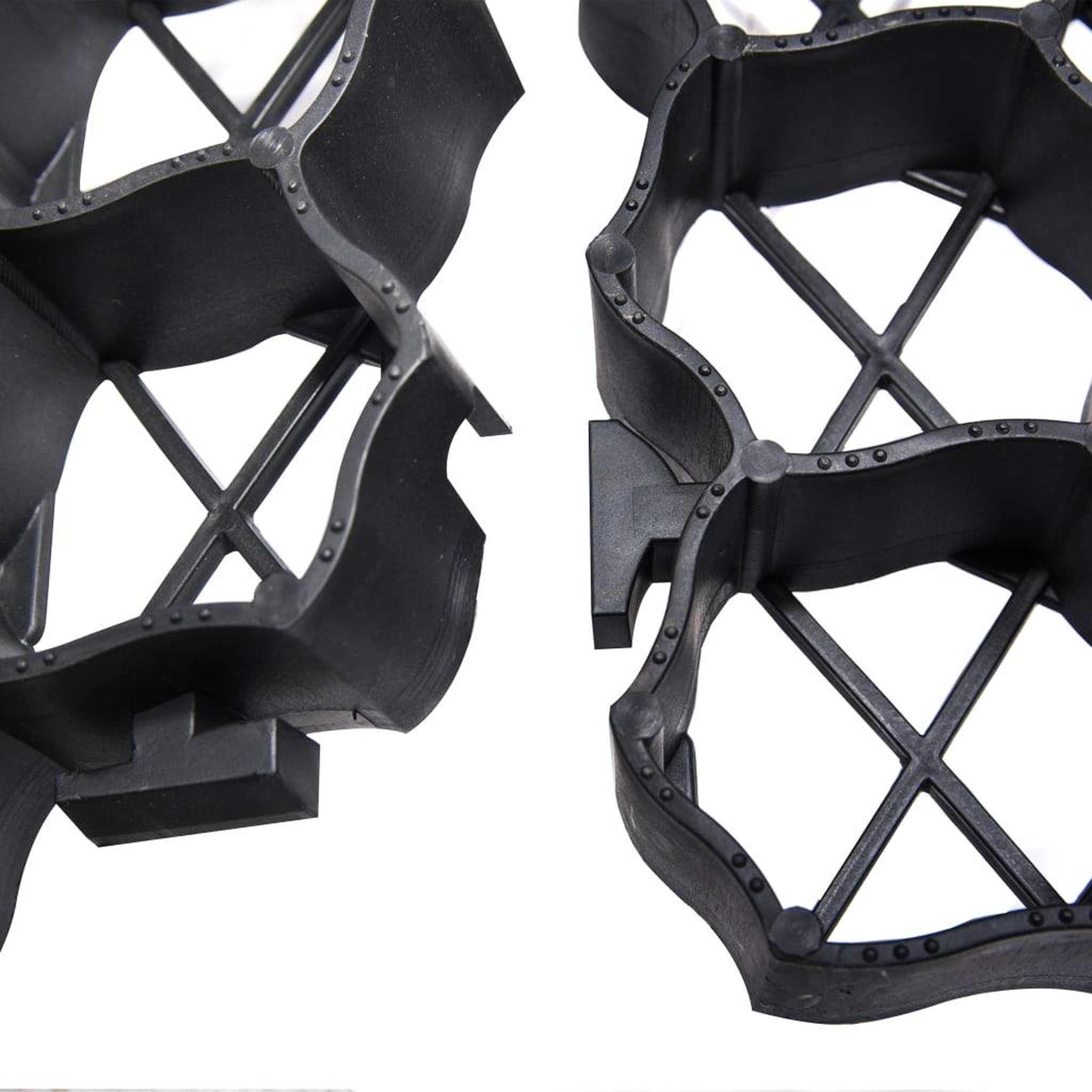 Voir la diapositive 5 : VIDAXL Grilles d'herbe 16 pcs noir 60x40x3 cm plastique